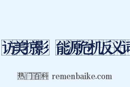 访美掠影·能源危机反义词是什么意思的图片